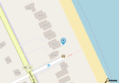 Oceanfront 4 bedroom duplex with hot tub<br> map location