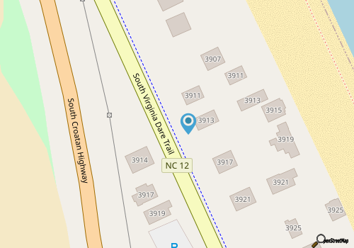 Semi-oceanfront in the heart of Nags Head with a hot tub! map location