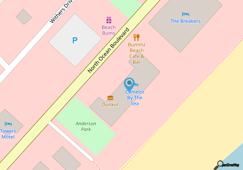 Oceanfront 3BR/2BA - Lazy River and Pools Resort map location