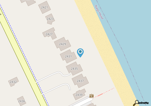 JL#201 | SIX - Classic Nags Head Oceanfront home with Hot Tub map location