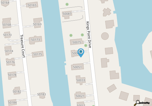 Dog-friendly, canal-front house with dock, balcony, deck, & central AC map location