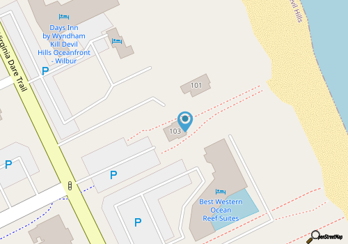 8 Bedroom 6.5 Bath Oceanfront OBX Home & Private Pool - Private KDH Beach Access map location