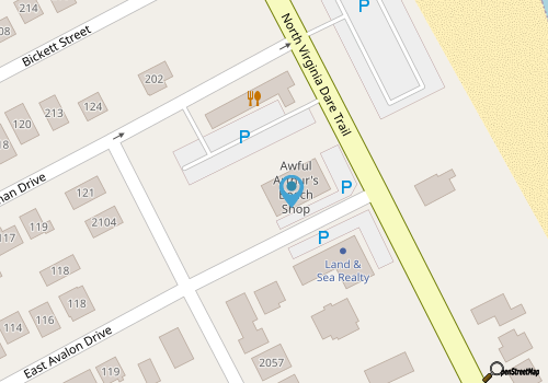 Awful Arthur's Beach Shop map location