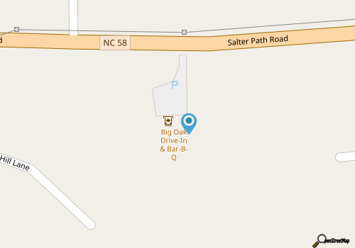 Big Oak Drive In & Bar-B-Que  map location