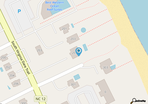 JL # 307 - Time Out II - Oceanfront Duplex - Pool map location