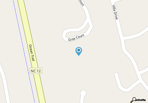 Ocean-side home in Corolla with private pool, hot tub, rec room, & AC map location