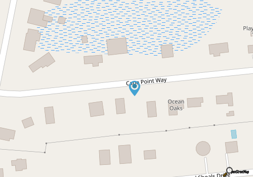 Buxton Beach House: Screened Porch with Bar, Outdoor Shower, & King Suite map location