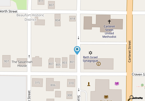 Stylish Downtown Cottage - Prime Historic Location map location