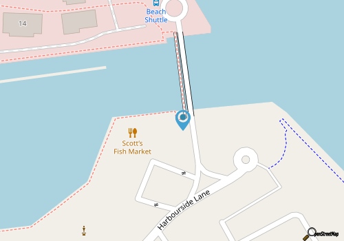 Penthouse living at Shelter Cove Marina with balcony, harbor view, pool & tennis map location