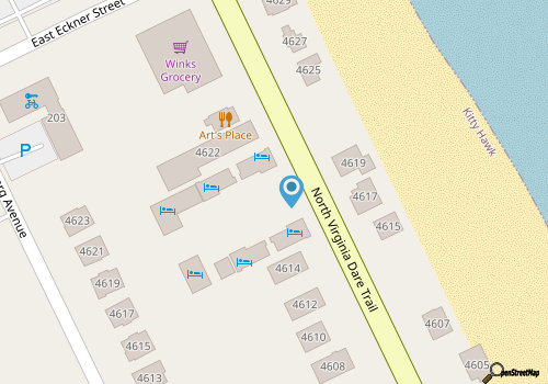 Saltaire 2: Studio King Steps 2 Private Beach Pool map location