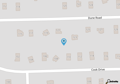 Oceanside home in Duck NC with private mini golf course! map location