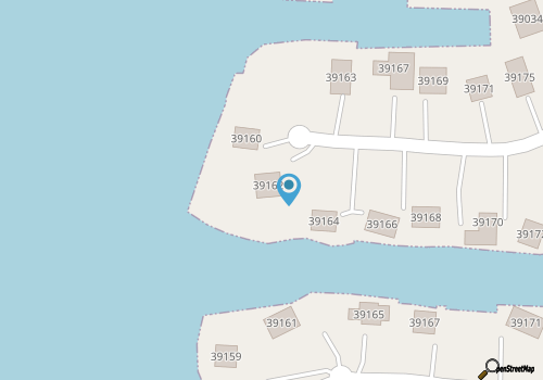 Waterfront home with access to the sound, private hot tub & rooftop deck map location
