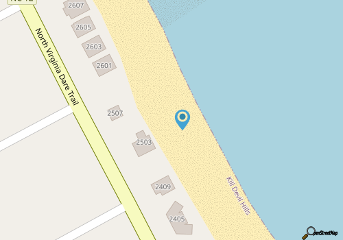 K0043 The Roaring 20's. Historic Oceanfront Cottage! Sunrise Views! PETS OK! map location