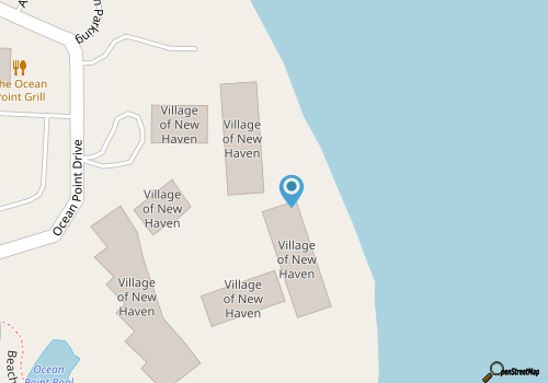Relaxing beachfront condo map location