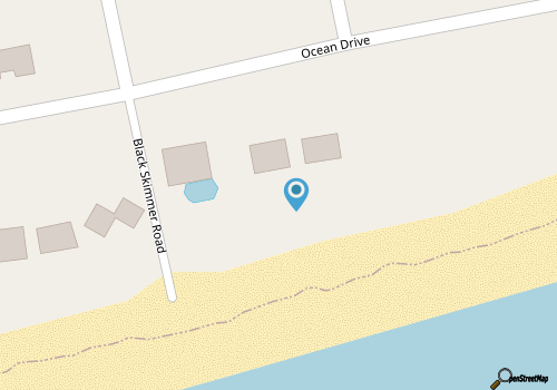 Dog-friendly oceanfront single-family Emerald Isle home map location
