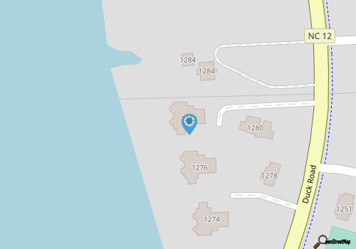Ships Watch! Affordable 4 BR Sound Front in Duck! Sunday check in June- August map location