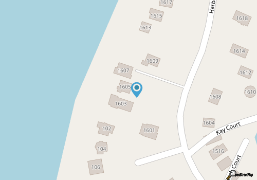 CH1605- SoundFront 4 BRs, Boat Dock, Com Pool, Tennis, Dog Friendly. map location