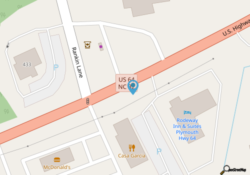 Rodeway Inn & Suites Plymouth map location