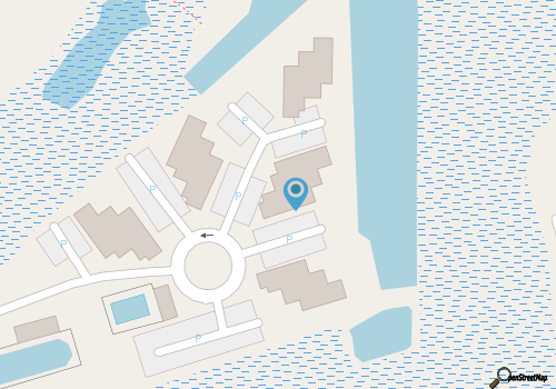 Waterfront condo with pool, central AC, amazing views, & stylish decor map location