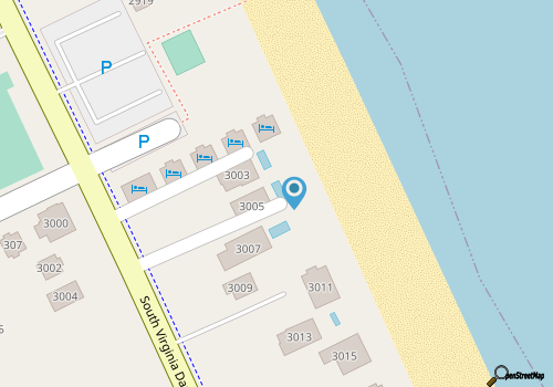 Savings on Traditional Nags Head Oceanfront House Off Season map location