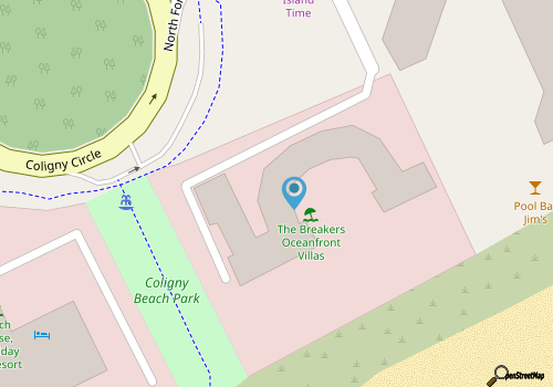 Homey Waterfront Villa with Ocean Views, Balcony, & Pool - Walk to Beach map location