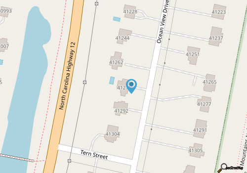 Ocean-view house with pool, hot tub, game room, balcony, deck, & beach access map location