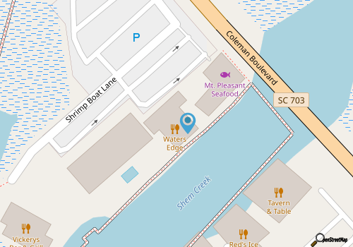 Shared Charleston Party Boat Sail map location