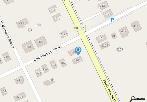 422 - Nags Head Dog-Friendly w/Hot Tub & Directly Across Beach Access! map location