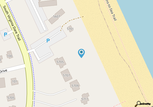 Oceanfront Nags Head home with private pool! map location