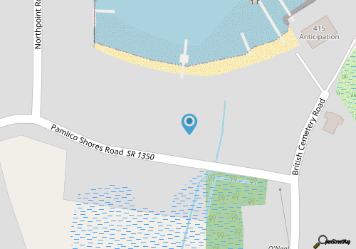Minnow:  Waterfront efficiency cottage, hot tub, private sandy beach. map location