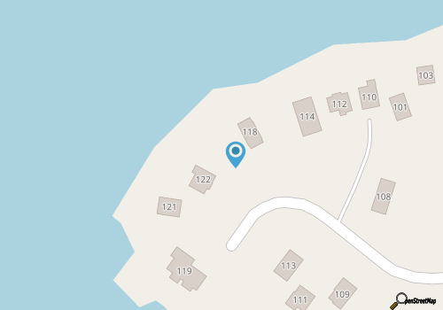 Waterfront apartment with lovely bay views, outdoor shower & fishing access map location