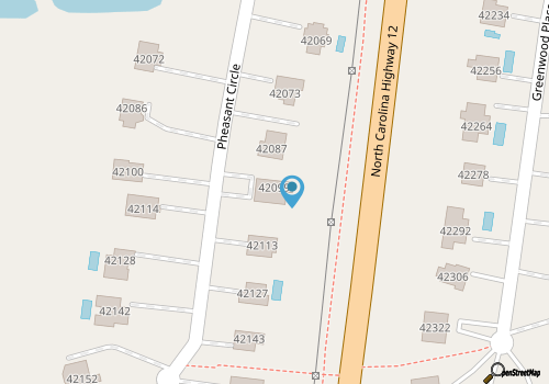 Comfy home near beach with WiFi, deck, and pool - dogs welcome map location