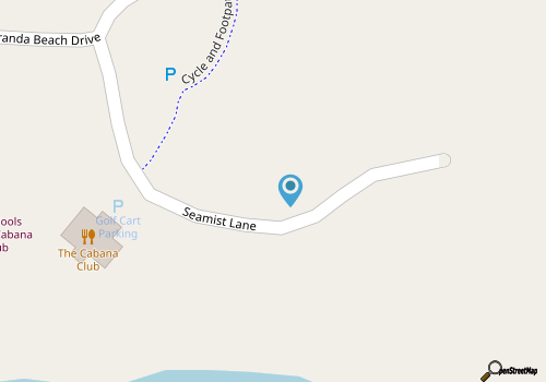 Beautiful ocean views, golf cart included, steps to the Cabana Club - 34 Sea Mist map location