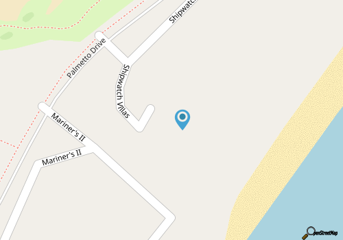 Oceanside Shipwatch Villa, 104A, Wild Dunes, Steps to the Beach and Pool! map location