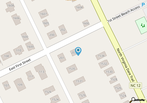 5213-Blue Turtle Cottage, Cozy 3BR, 2.5BA home in Kill Devil Hills with ocean views. map location