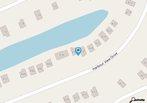 Waterfront home and Oasis with private dock, outdoor bar and firepit map location