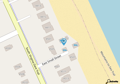 Coastal Dunes 2: Pet Friendly, Oceanfront Cottage in Nags Head map location