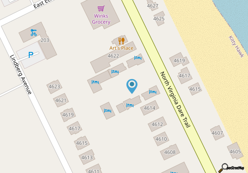 Saltaire Cottages 9: 2BR Steps to Private Beach Access Screened Porch Pool map location