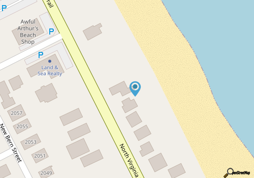 OBX 4BR Oceanfront Cottage map location