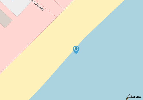 Direct Oceanfront Beach Condo with Amazing View, King Bed, Right On The Beach map location