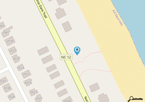 Iconic Avalon Beach Bungalow Close to Everything Kill Devil Hills Has to Offer! map location