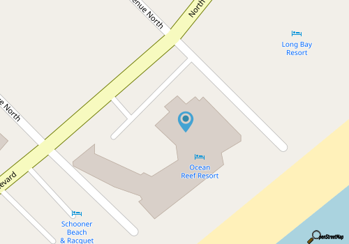 Newly Renovated 15th Flr Ocean View 1BR Condo map location