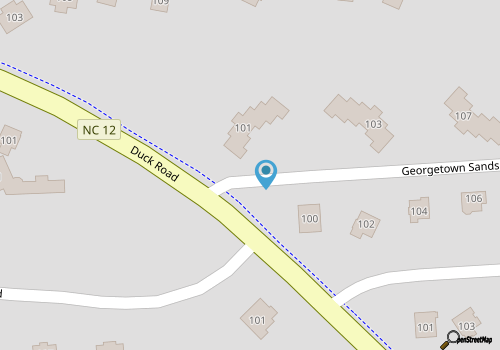 Oceanside townhome in the charming village of Duck North Carolina map location