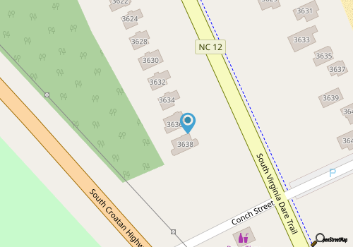 Gorgeous Nags Head vacation rental across the street from Jockey's Ridge! map location