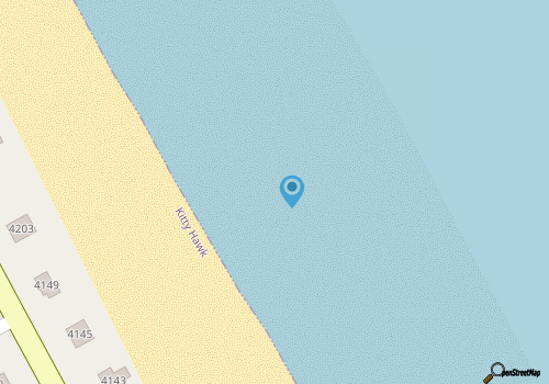 Kitty Hawk Corner Cottage 2 blocks from the beach! map location