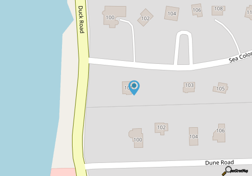 Sunset II Sea - 7 BR Oceanside Near The Heart of Duck Village - Private Pool map location