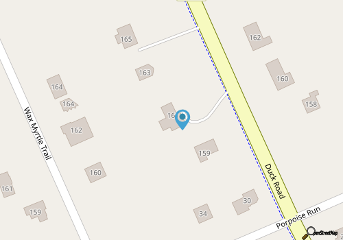 Tres Aguas OBX -a boutique cottage retreat -4 BR map location