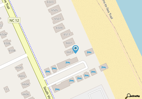 Ocean Paradise South | Oceanfront | Private Pool, Hot Tub, Dog Friendly | Nags Head map location