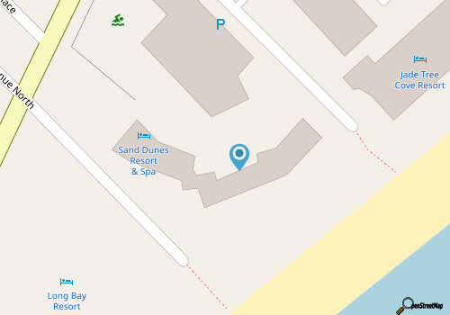 Beachfront, Pools & Lazy River, and Kitchen map location