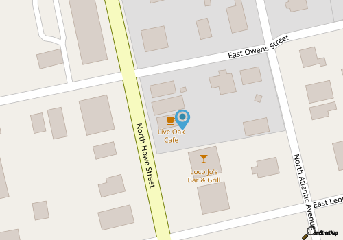 Live Oak Cafe map location
